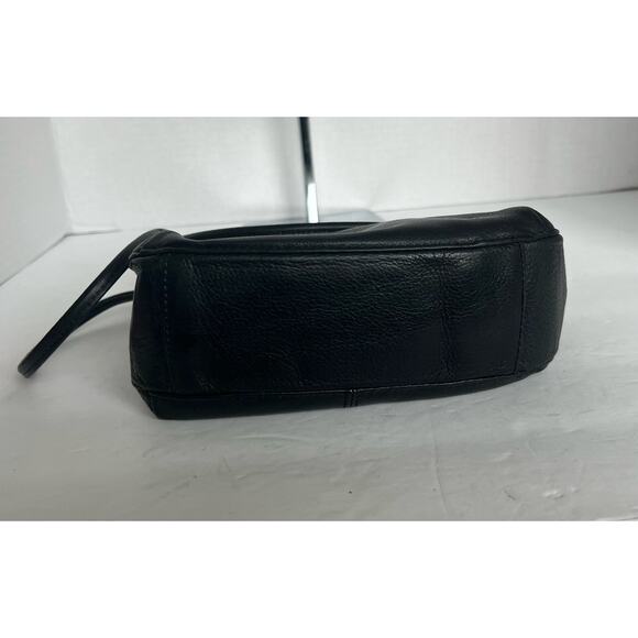 Fossil Women’s Small Black Pebbled Leather Crossbody Purse Shoulder Bag - Picture 11 of 11